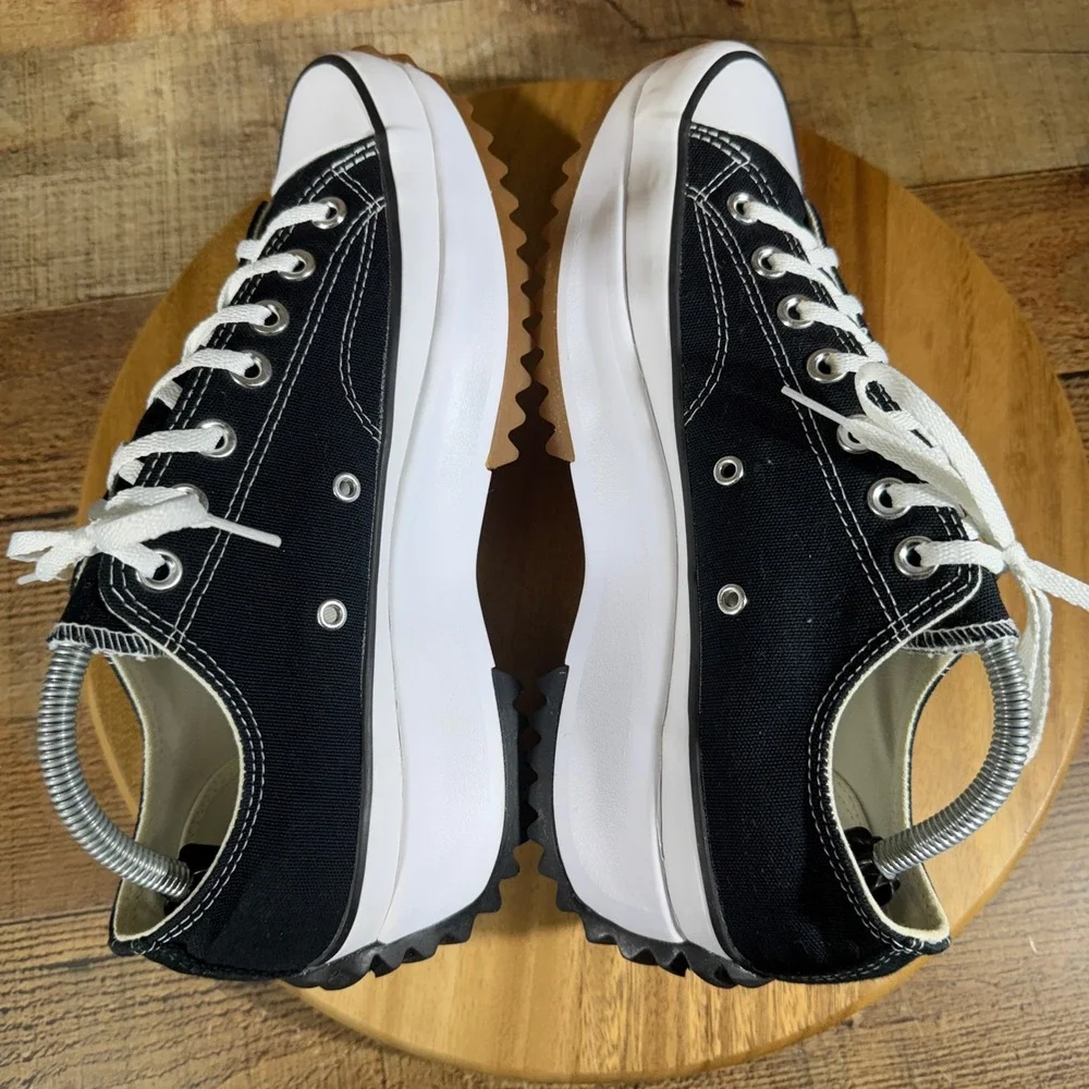 Converse Shoes Mens 9.5 Womens 11 Black Sneaker Run Star Hike‎ Low Top Platform